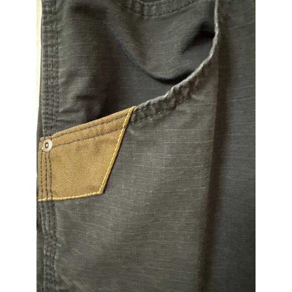 Wrangler Workwear Mens Green Khaki Ripstop Carpenter Cargo Work Pants 38x30 - Picture 3 of 7